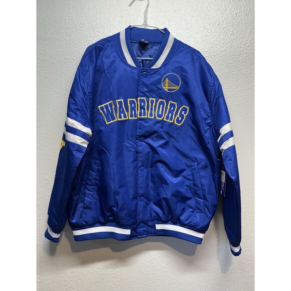 Golden State Warriors Ultra Game Jacket NBA Men’s Size Large New - Picture 1 of 16